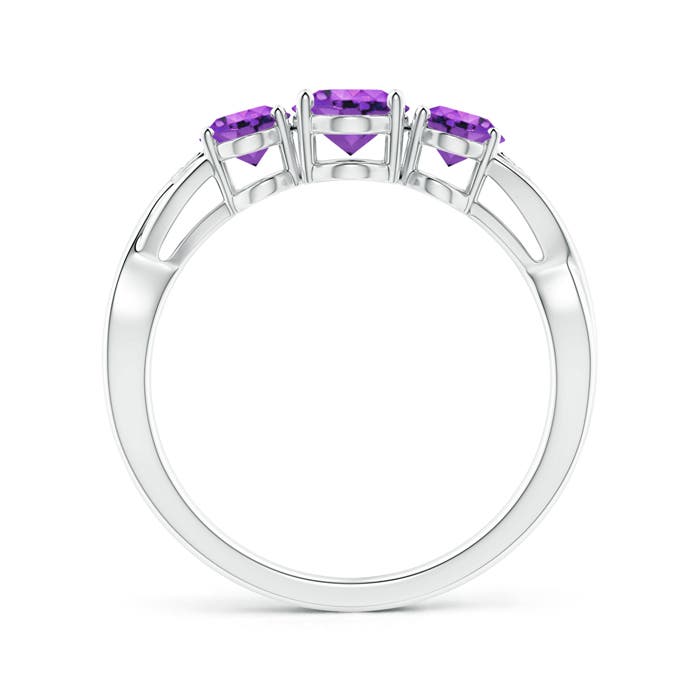 AAA - Amethyst / 1.54 CT / 14 KT White Gold