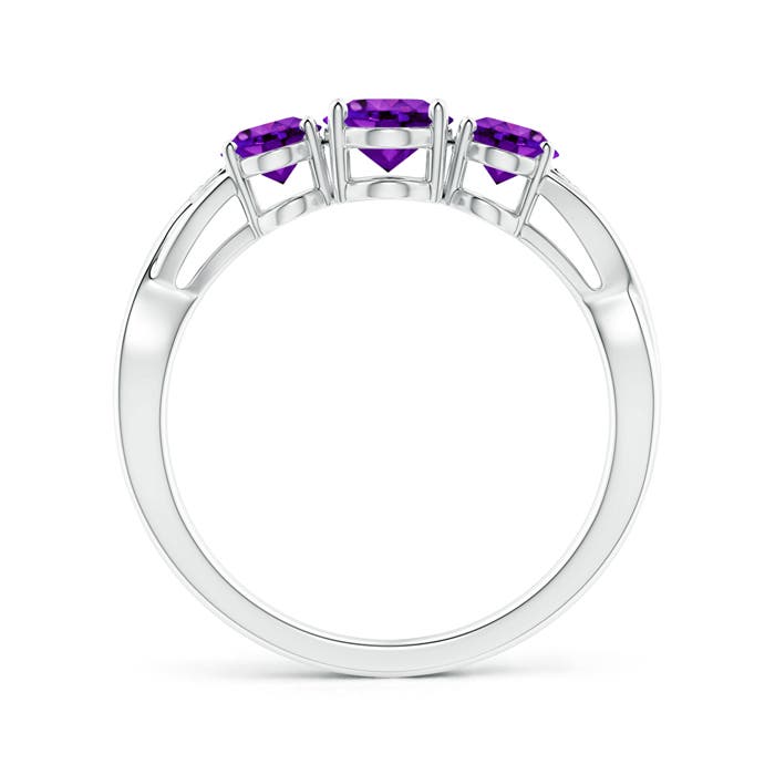 AAAA - Amethyst / 1.54 CT / 14 KT White Gold