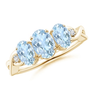 Oval AA Aquamarine