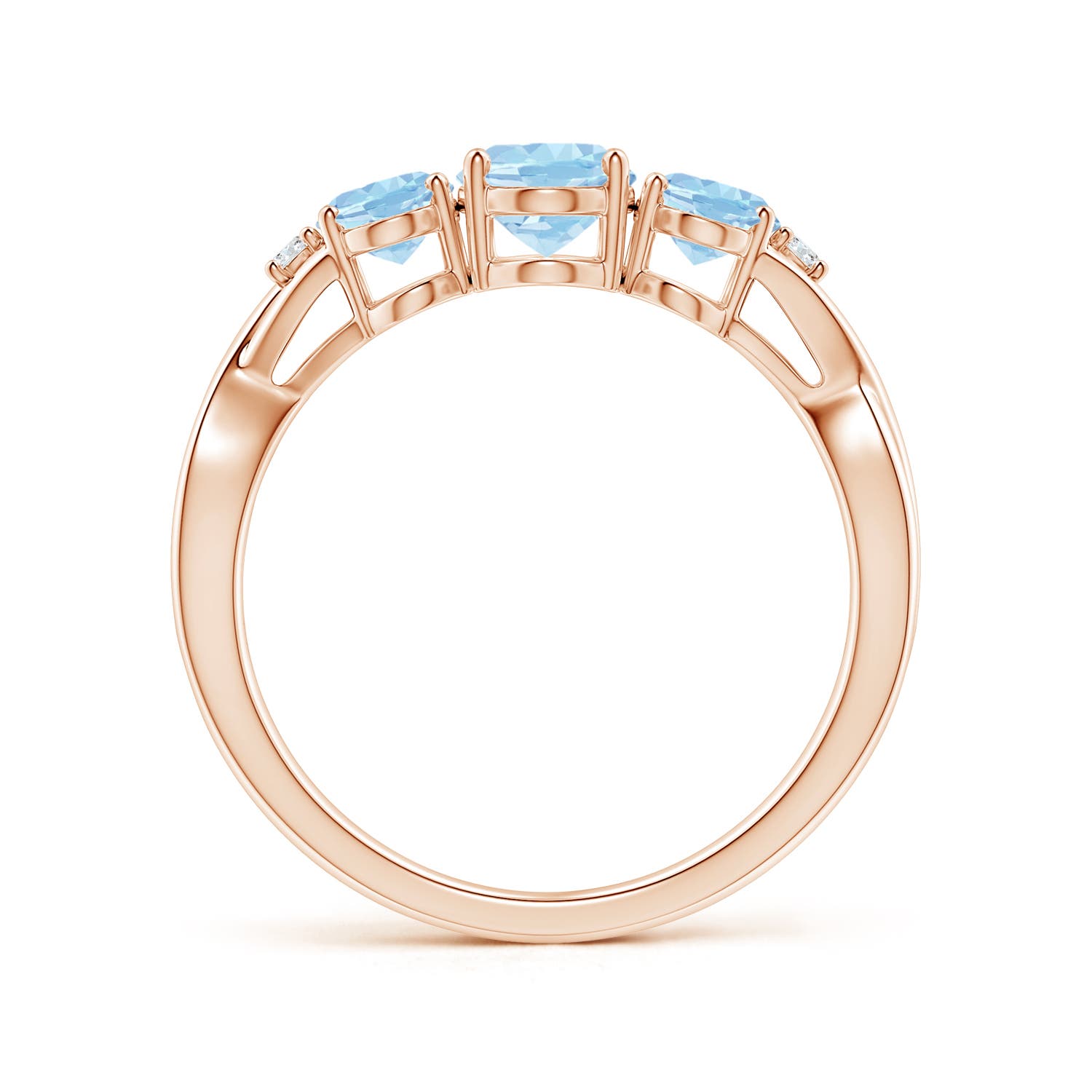 AAA - Aquamarine / 1.44 CT / 14 KT Rose Gold