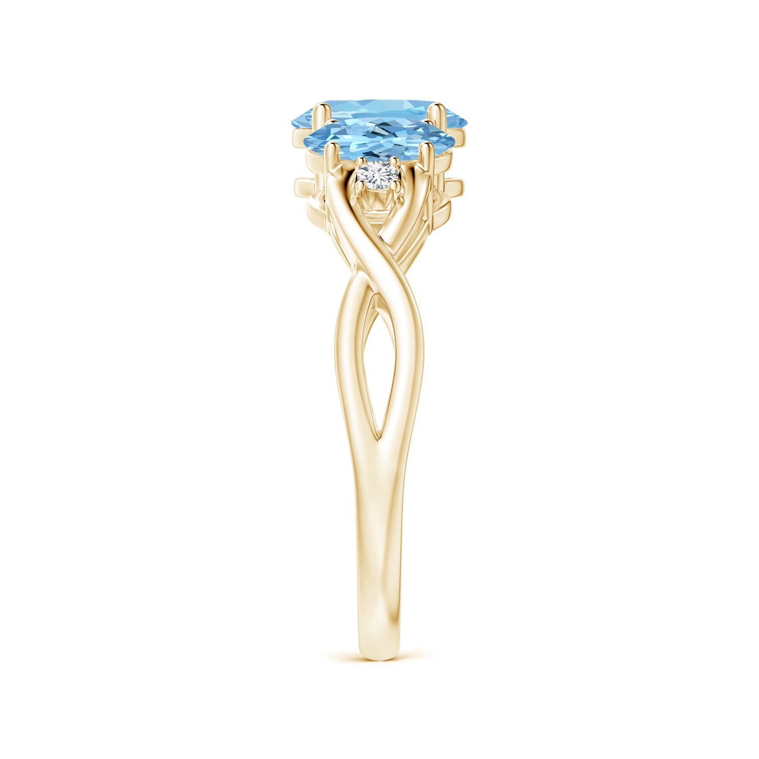 AAAA - Aquamarine / 1.44 CT / 14 KT Yellow Gold