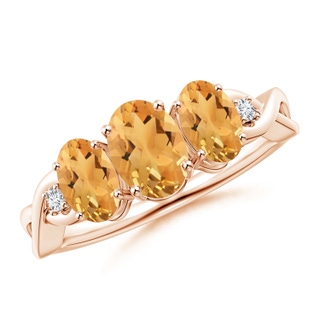 Oval A Citrine