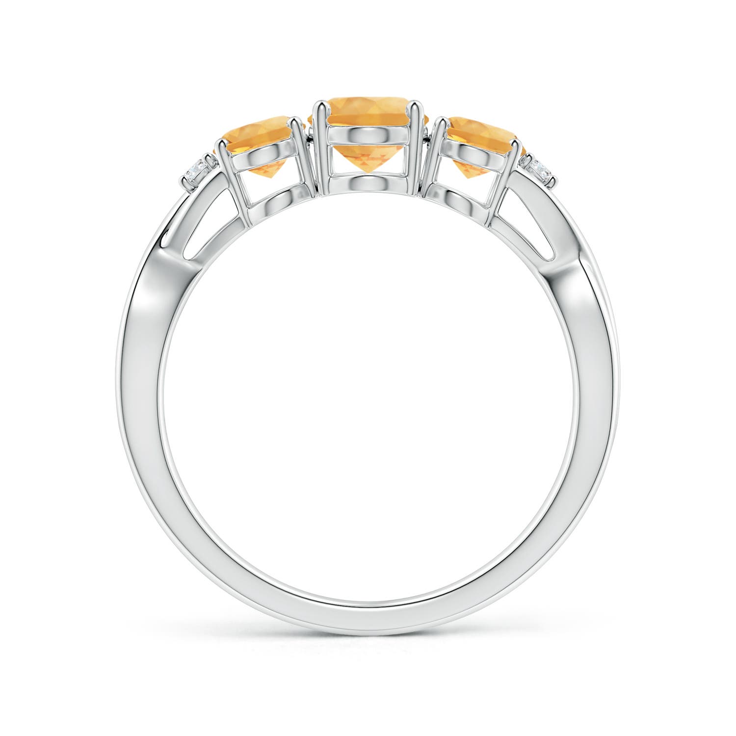 A - Citrine / 1.59 CT / 14 KT White Gold