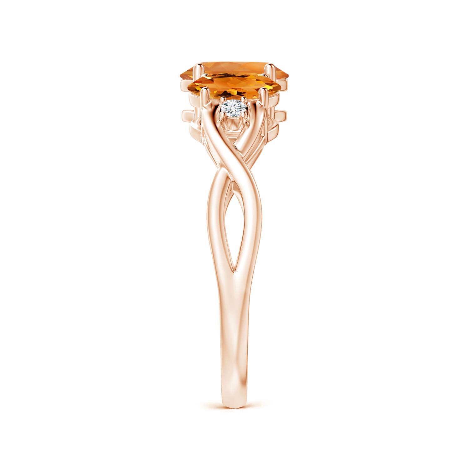 AAA - Citrine / 1.59 CT / 14 KT Rose Gold