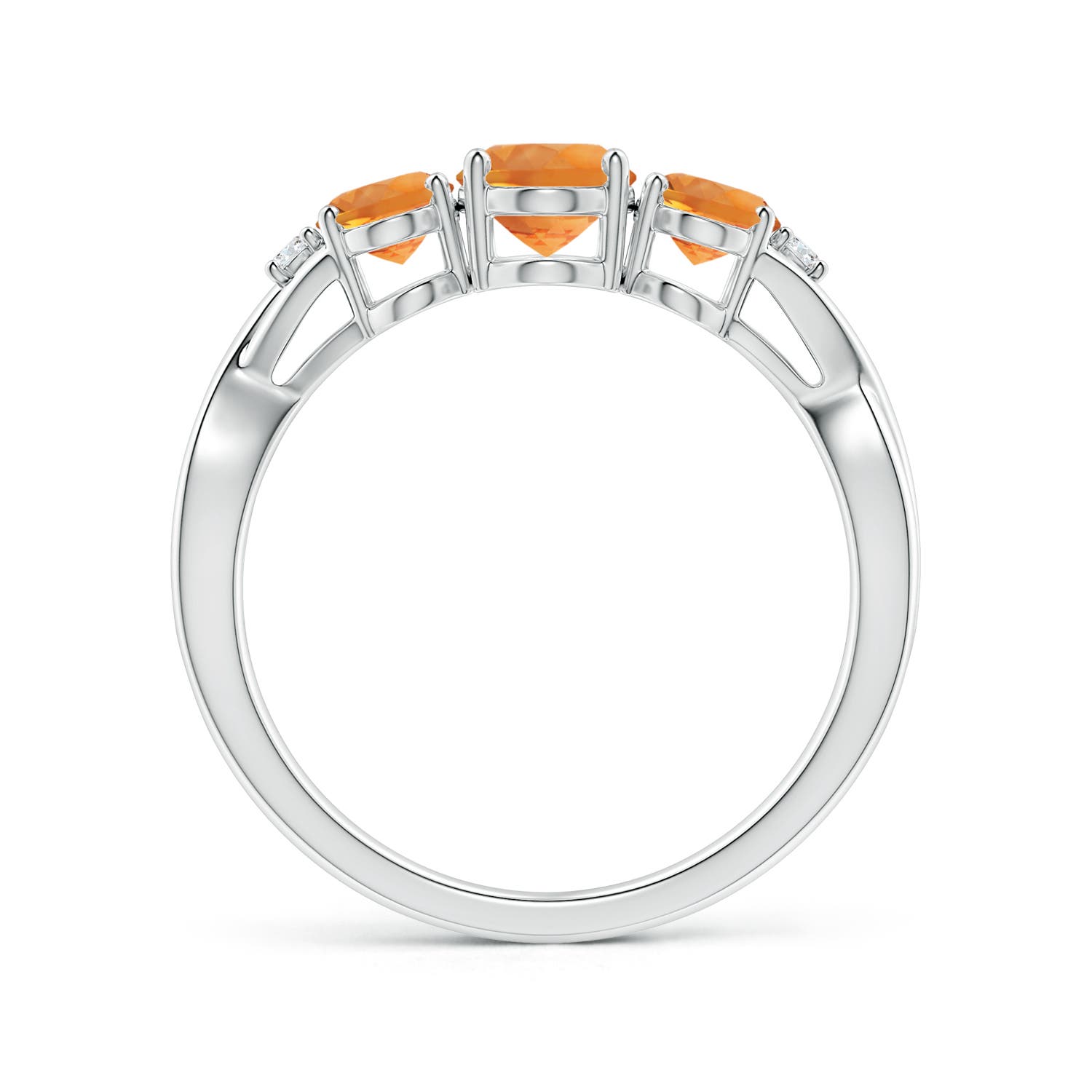 AAA - Citrine / 1.59 CT / 14 KT White Gold