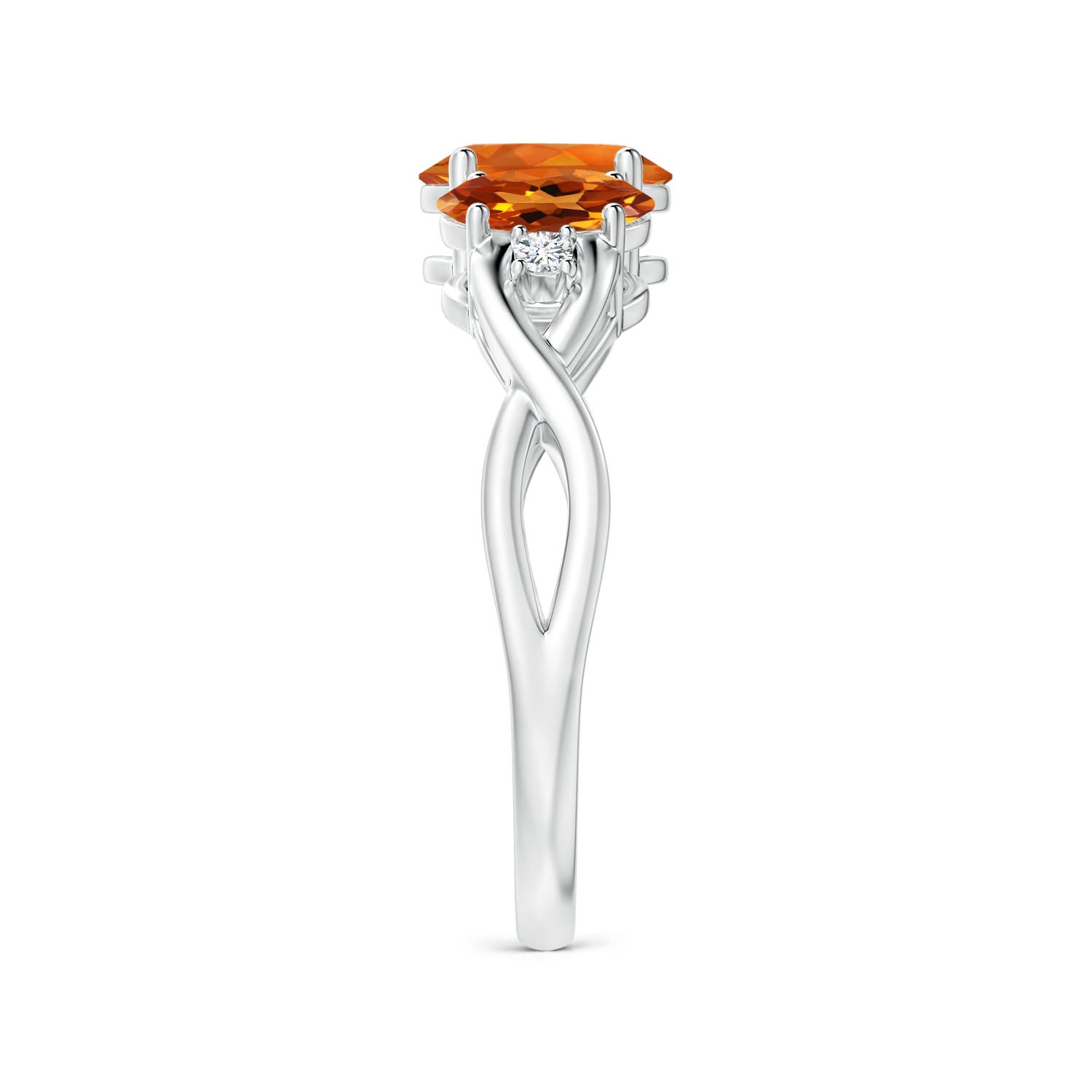 AAAA - Citrine / 1.59 CT / 14 KT White Gold