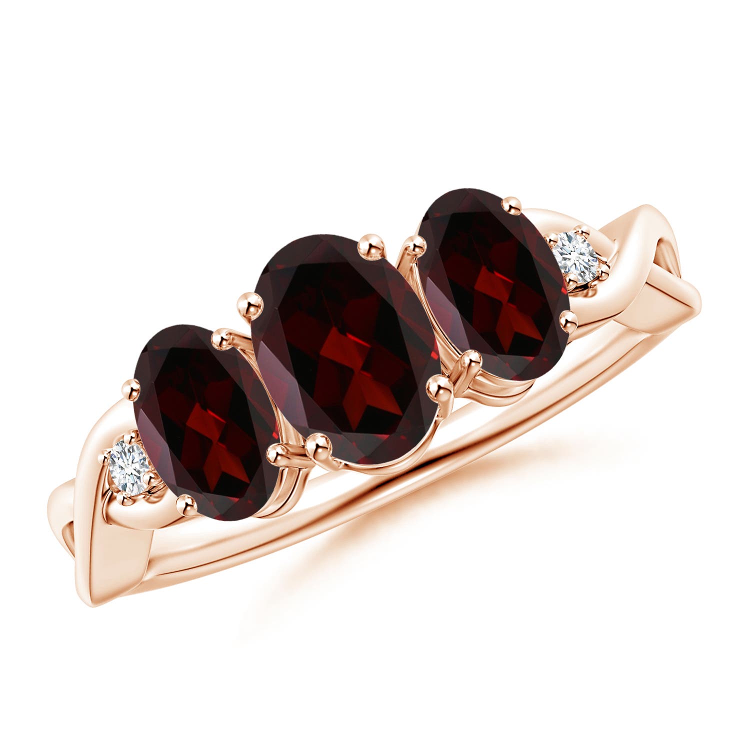 A - Garnet / 2.01 CT / 14 KT Rose Gold