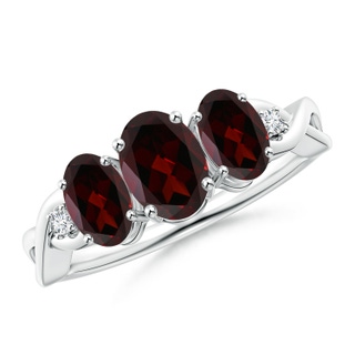 Oval A Garnet