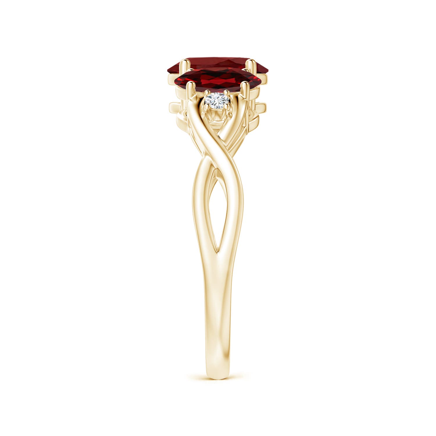 AAAA - Garnet / 2.01 CT / 14 KT Yellow Gold