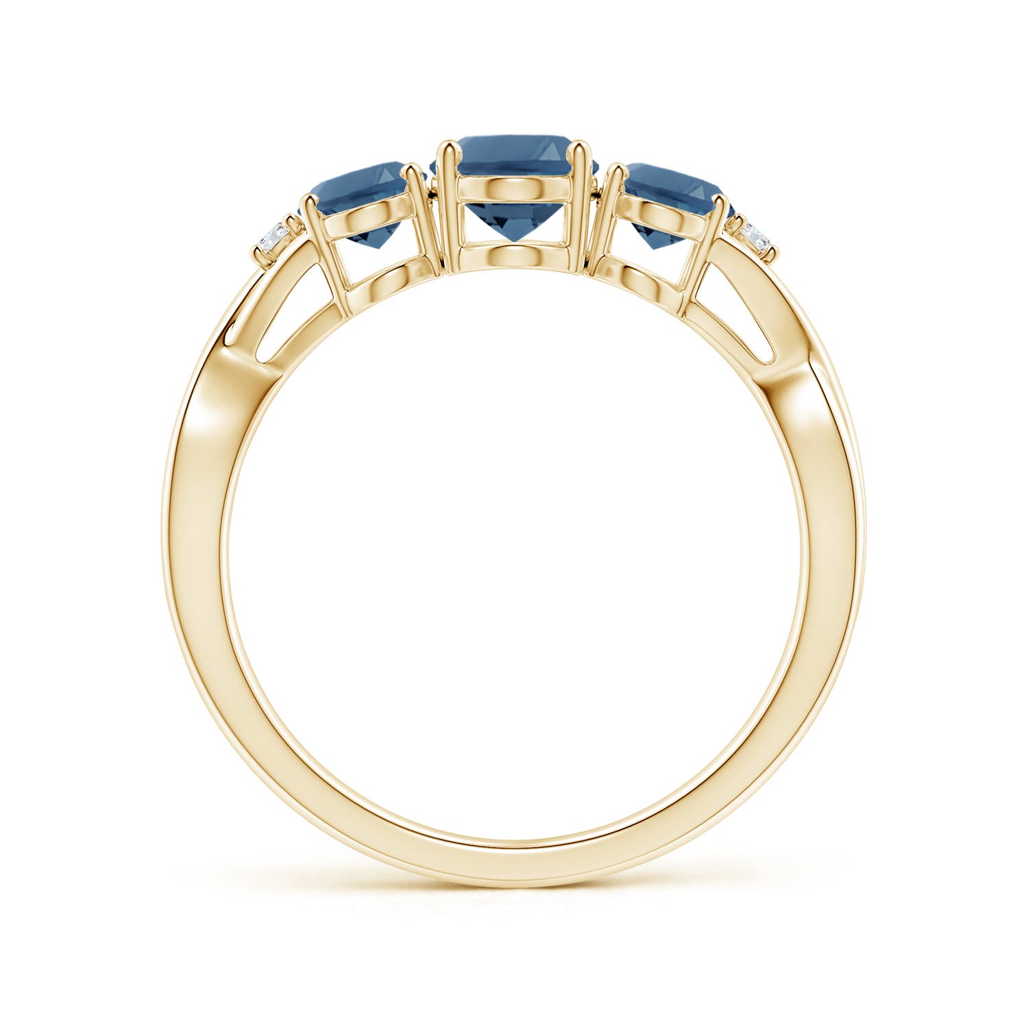 A - London Blue Topaz / 2.07 CT / 14 KT Yellow Gold