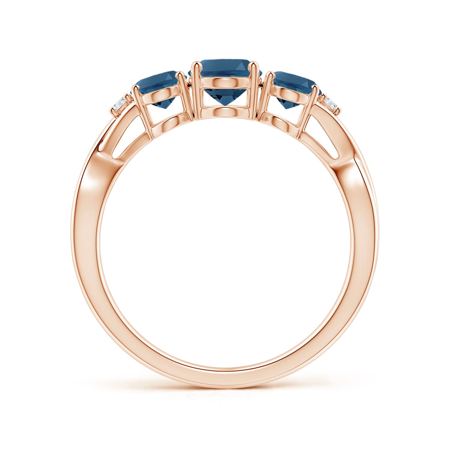 AA - London Blue Topaz / 2.07 CT / 14 KT Rose Gold