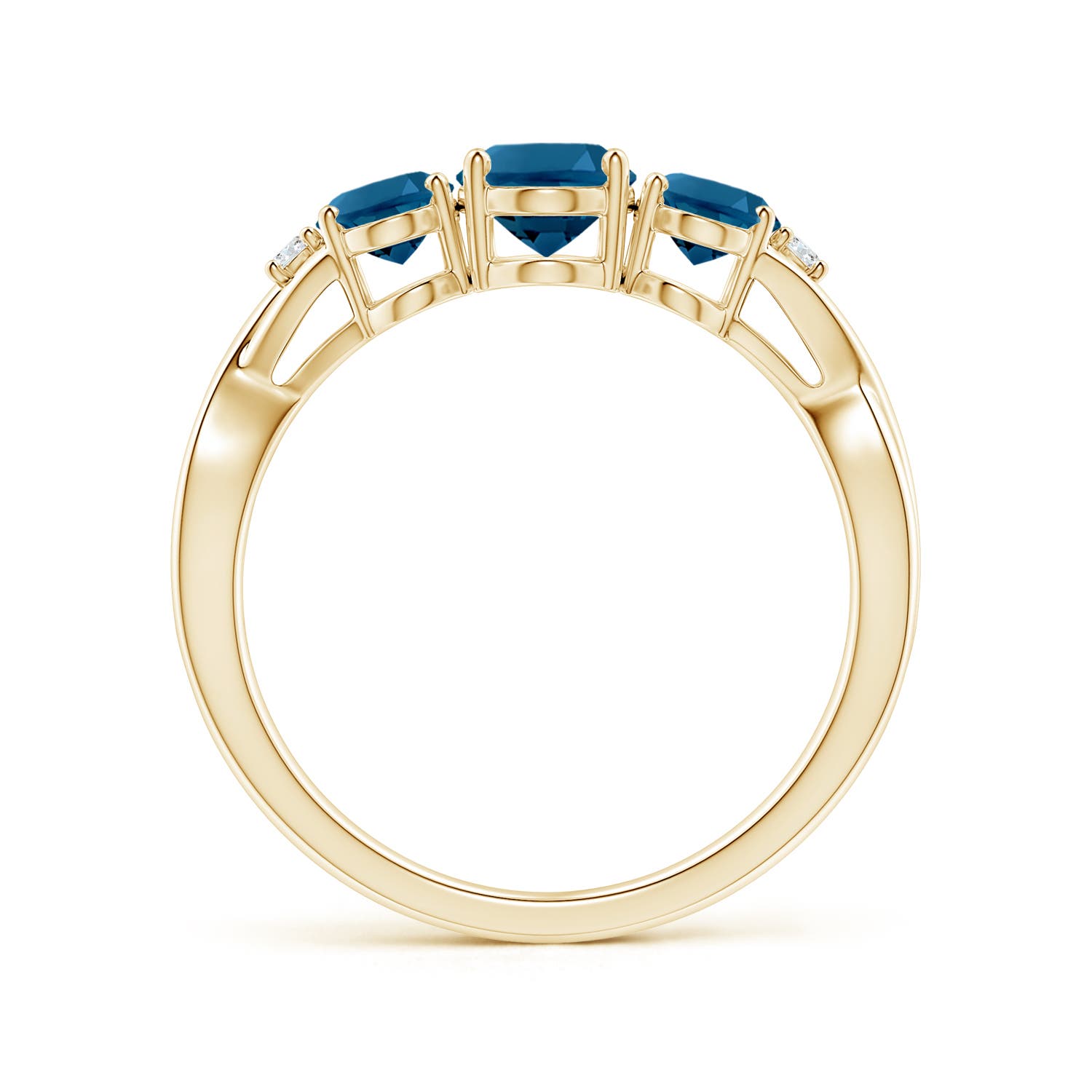 AAAA - London Blue Topaz / 2.07 CT / 14 KT Yellow Gold