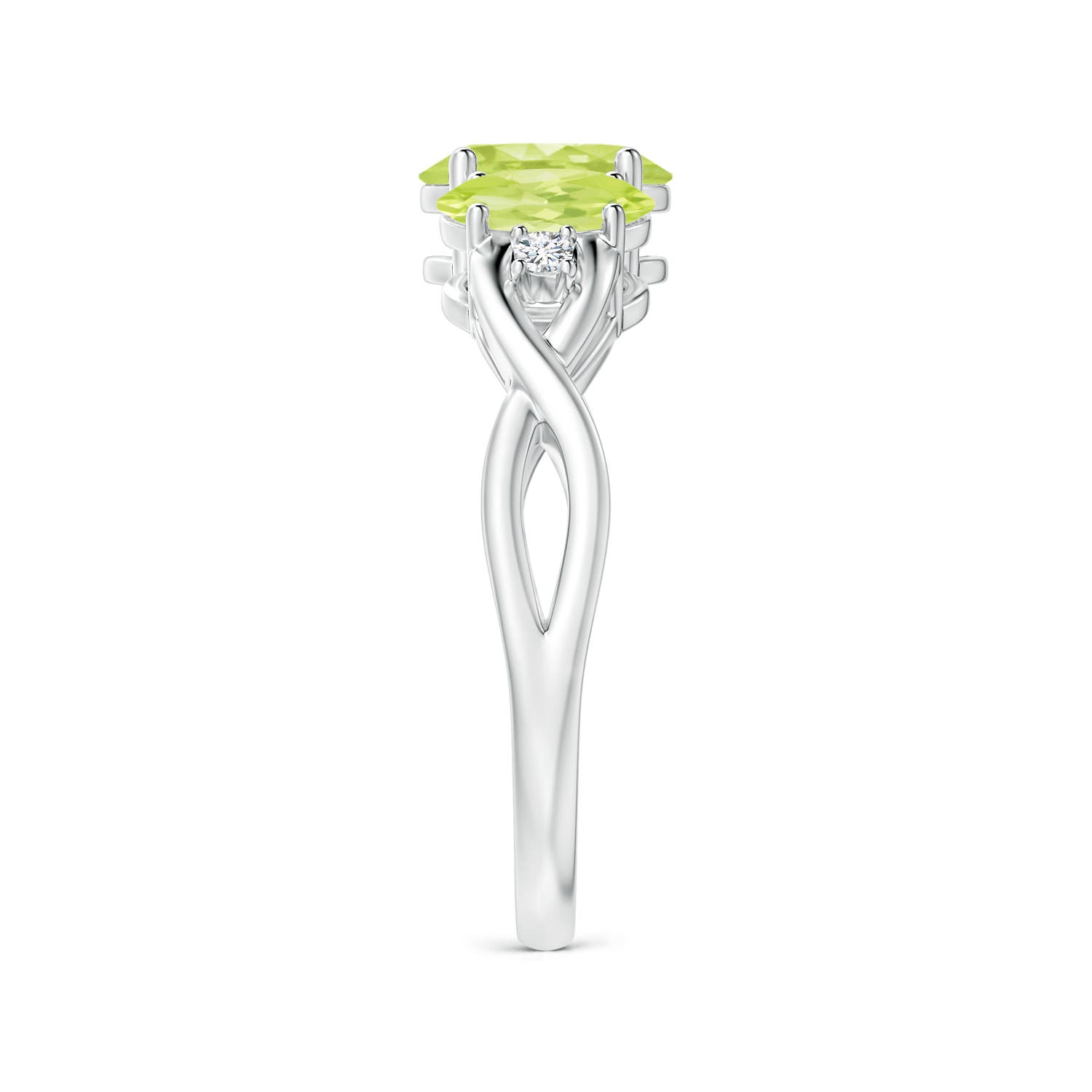 A - Peridot / 1.85 CT / 14 KT White Gold