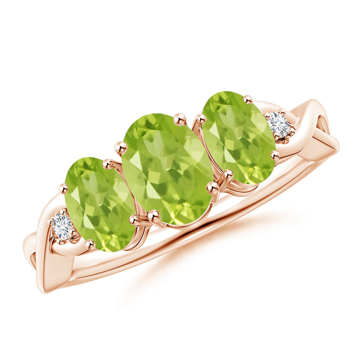 AA - Peridot / 1.85 CT / 14 KT Rose Gold