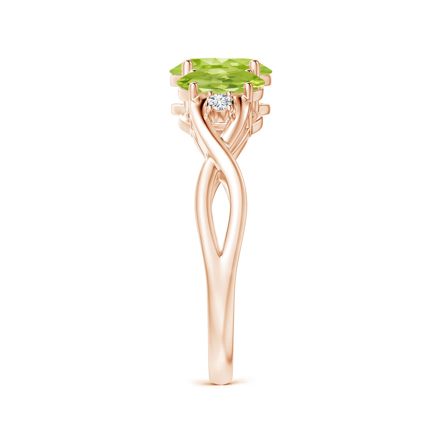 AA - Peridot / 1.85 CT / 14 KT Rose Gold