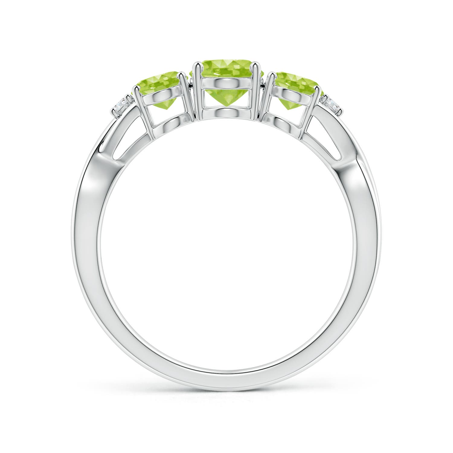 AA - Peridot / 1.85 CT / 14 KT White Gold