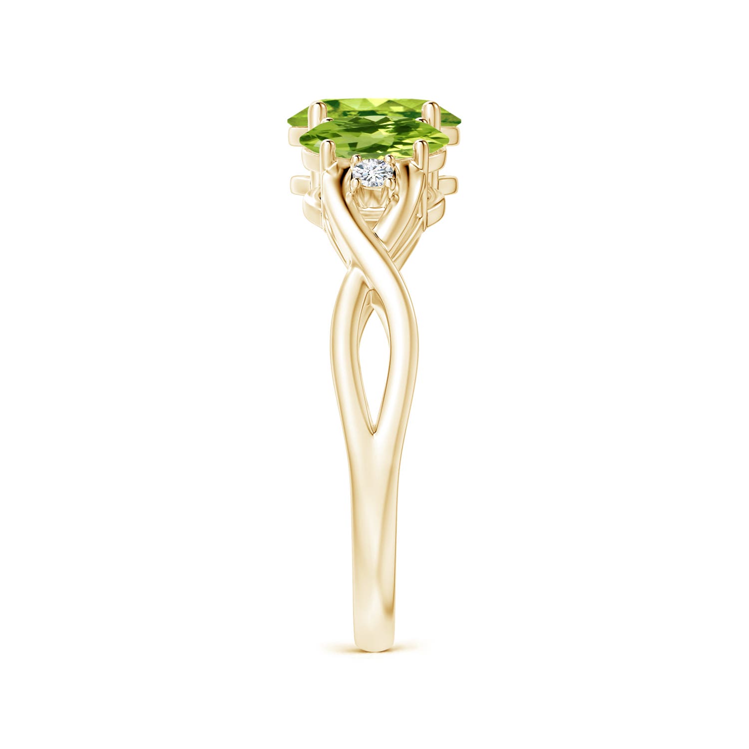 AAA - Peridot / 1.85 CT / 14 KT Yellow Gold