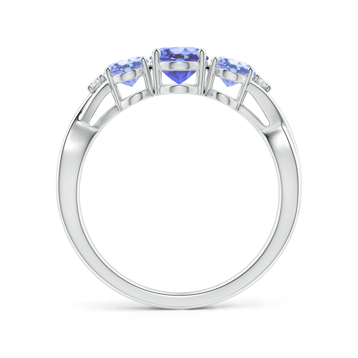 A - Tanzanite / 1.74 CT / 14 KT White Gold