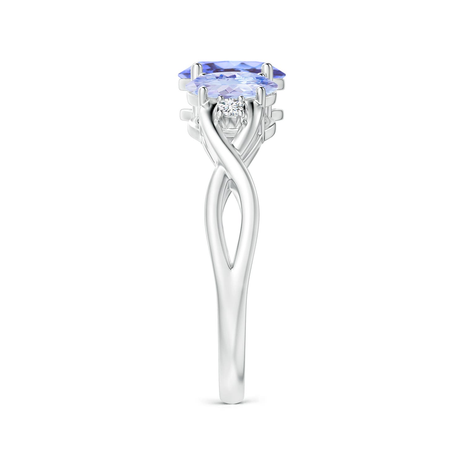 A - Tanzanite / 1.74 CT / 14 KT White Gold