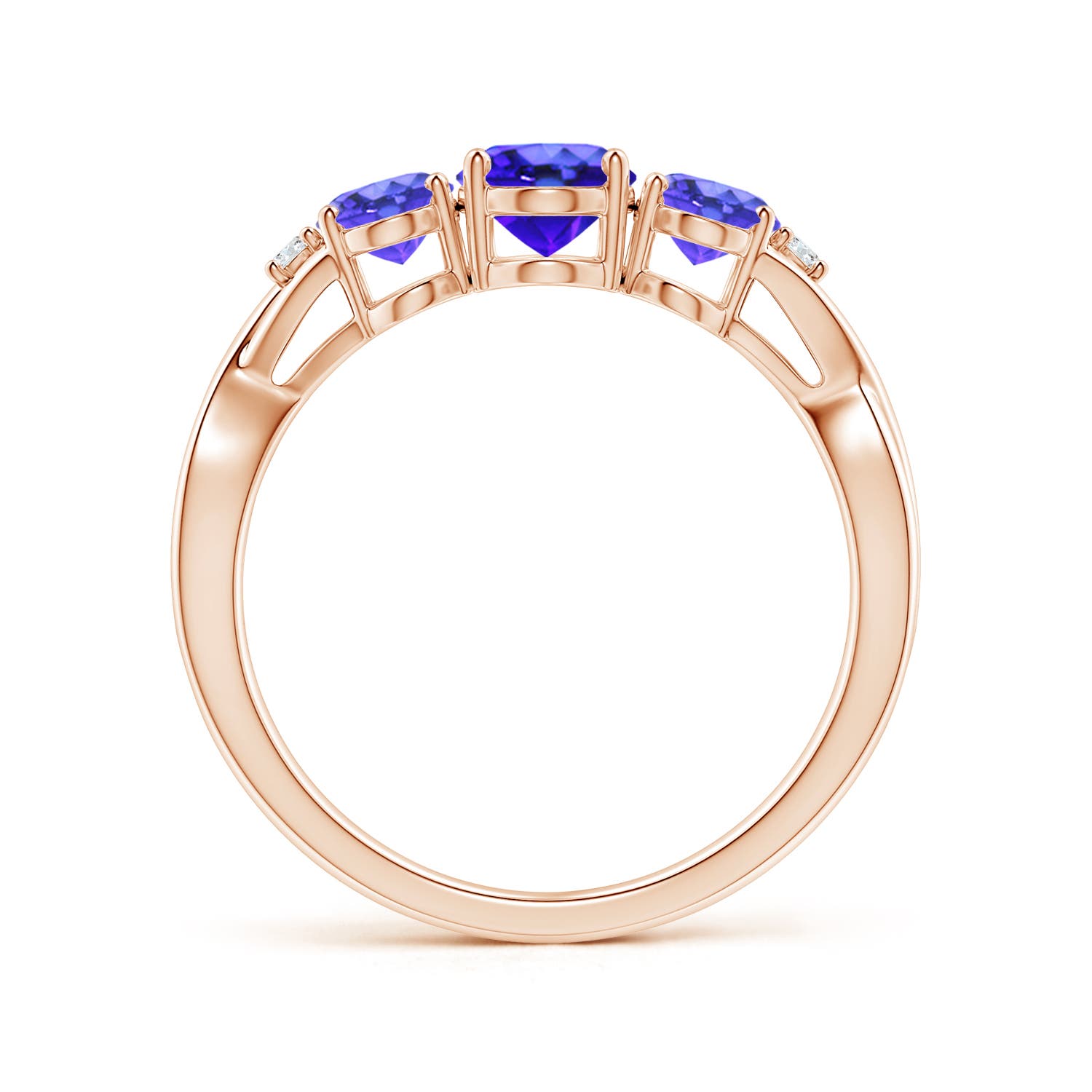 AAA - Tanzanite / 1.74 CT / 14 KT Rose Gold