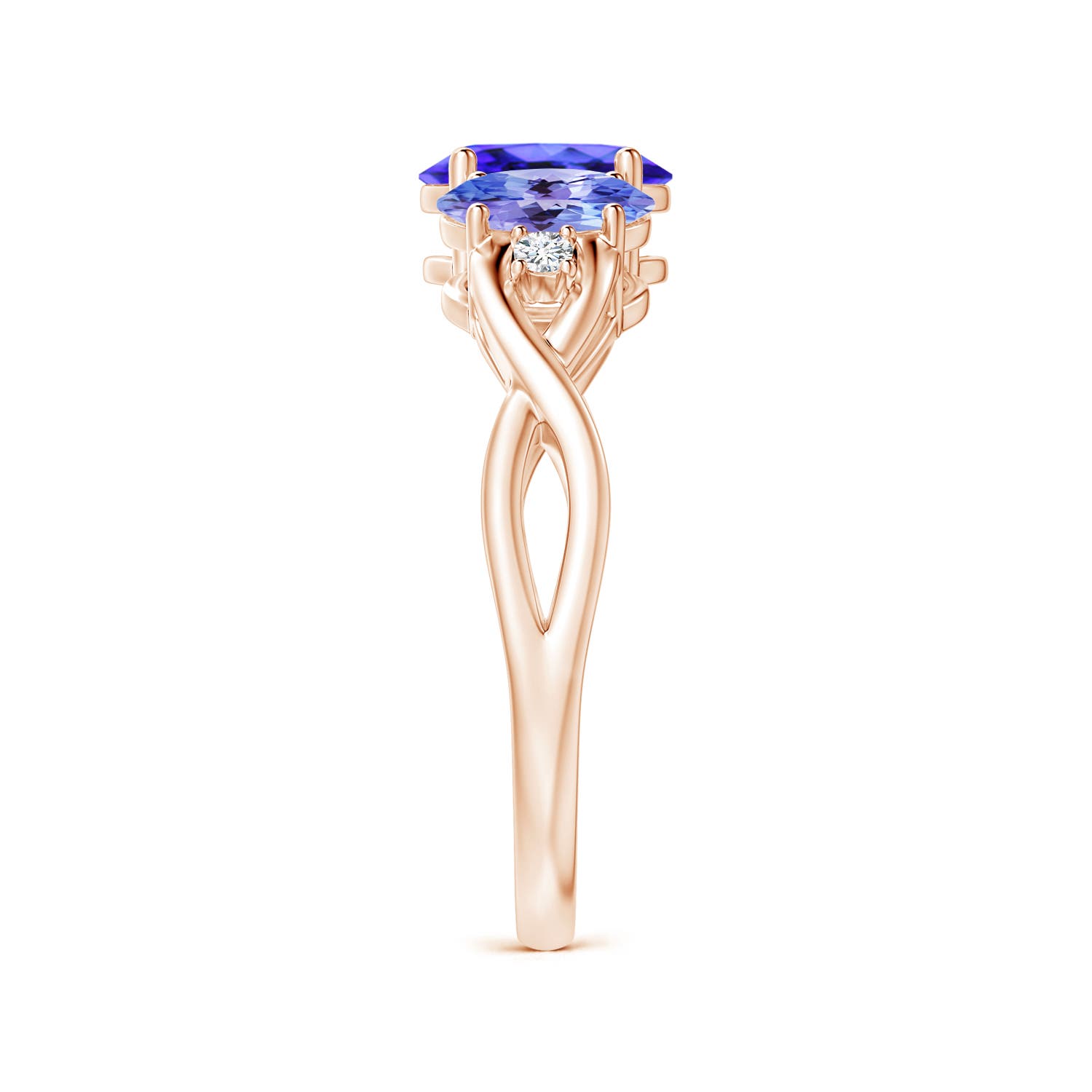 AAA - Tanzanite / 1.74 CT / 14 KT Rose Gold