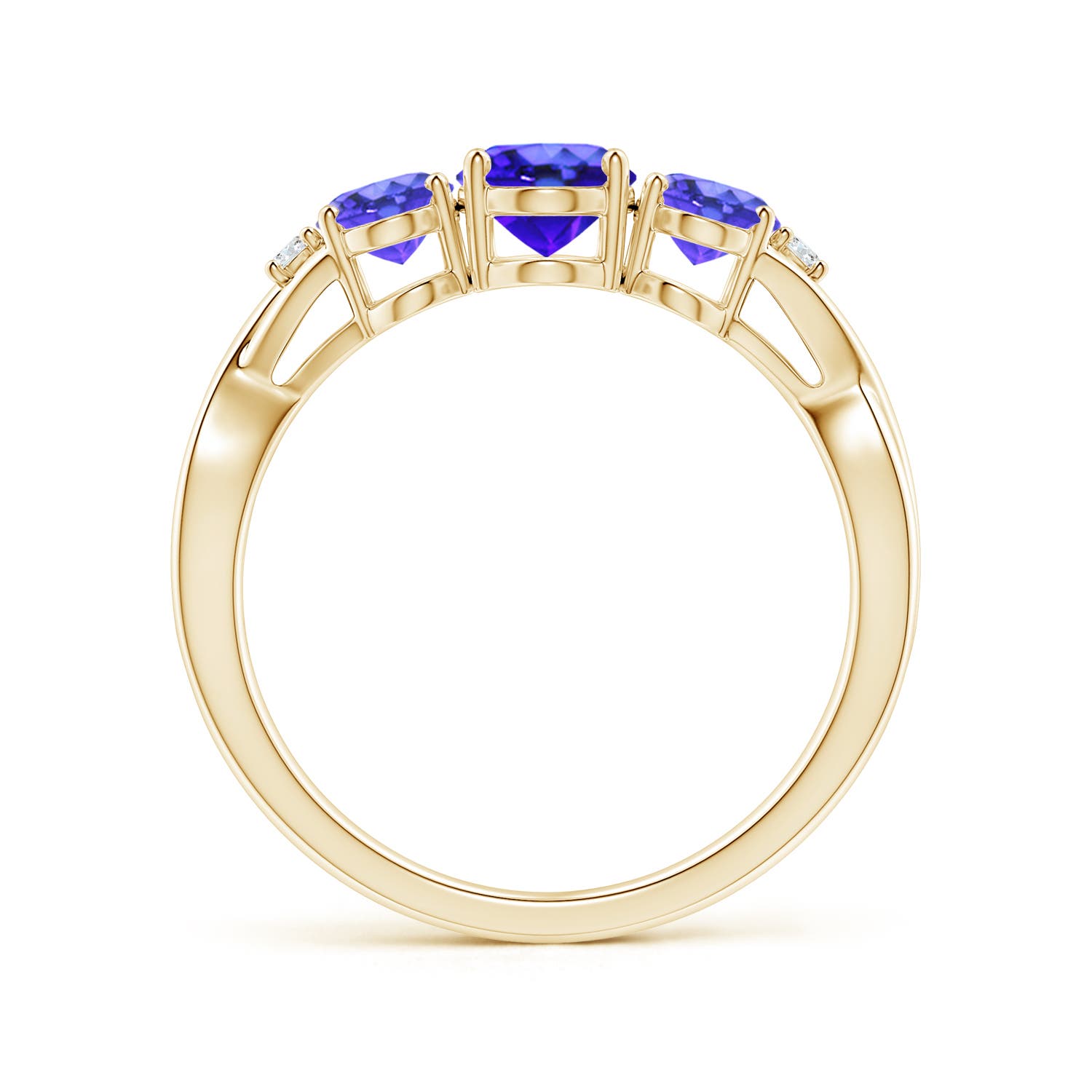 AAA - Tanzanite / 1.74 CT / 14 KT Yellow Gold