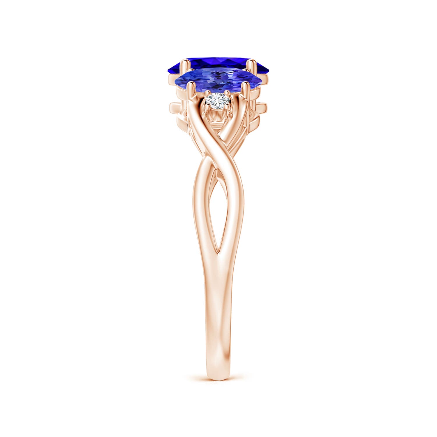 AAAA - Tanzanite / 1.74 CT / 14 KT Rose Gold