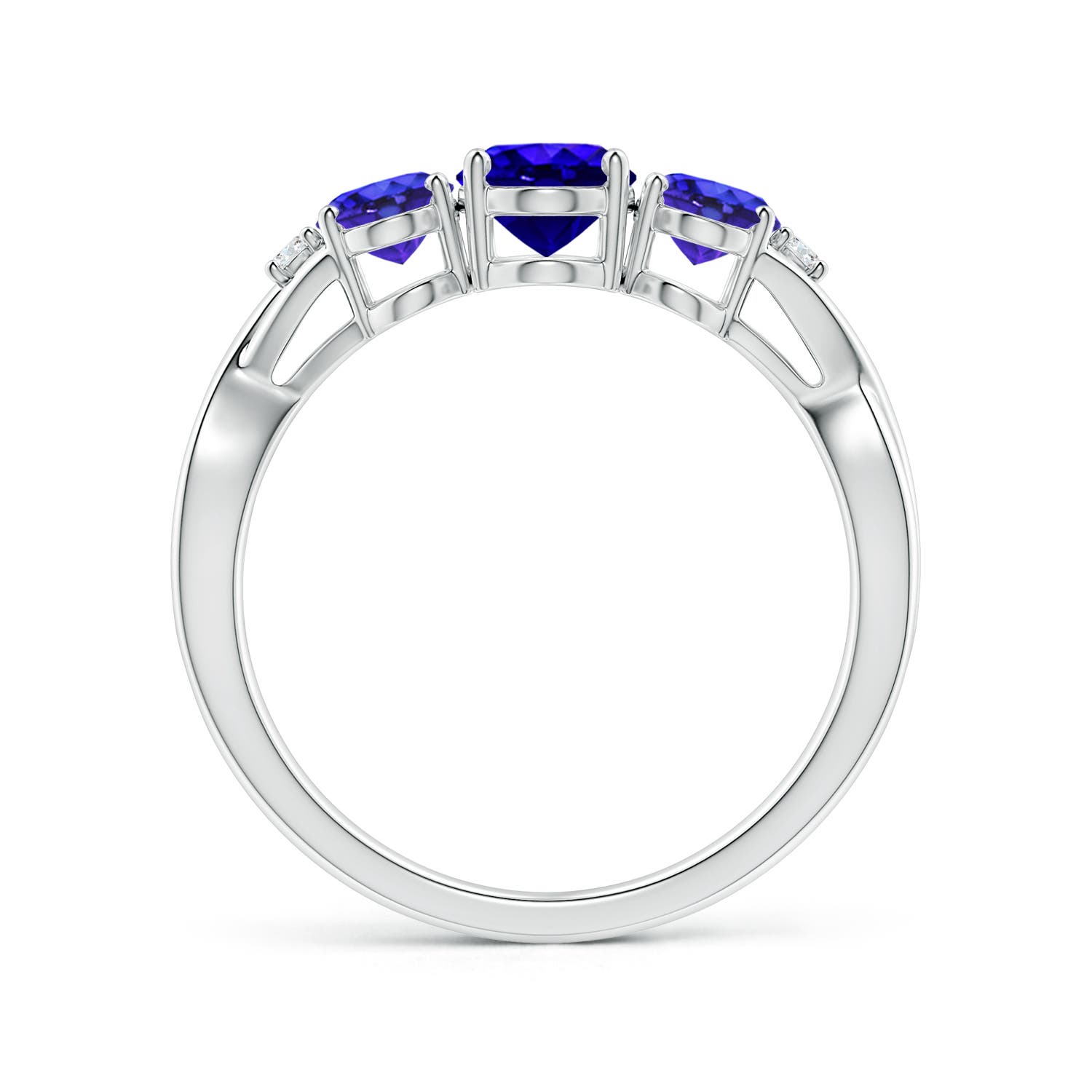 AAAA - Tanzanite / 1.74 CT / 14 KT White Gold