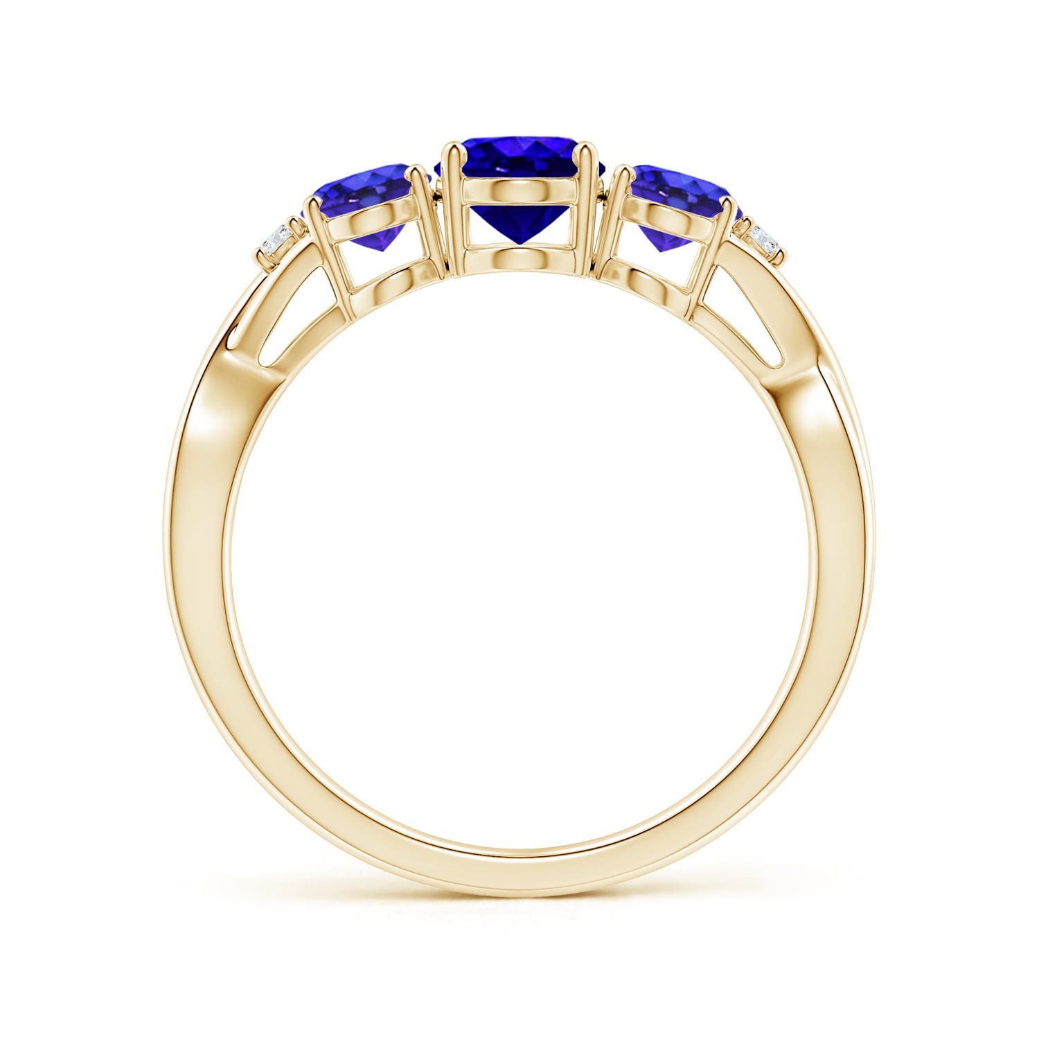 AAAA - Tanzanite / 1.74 CT / 14 KT Yellow Gold