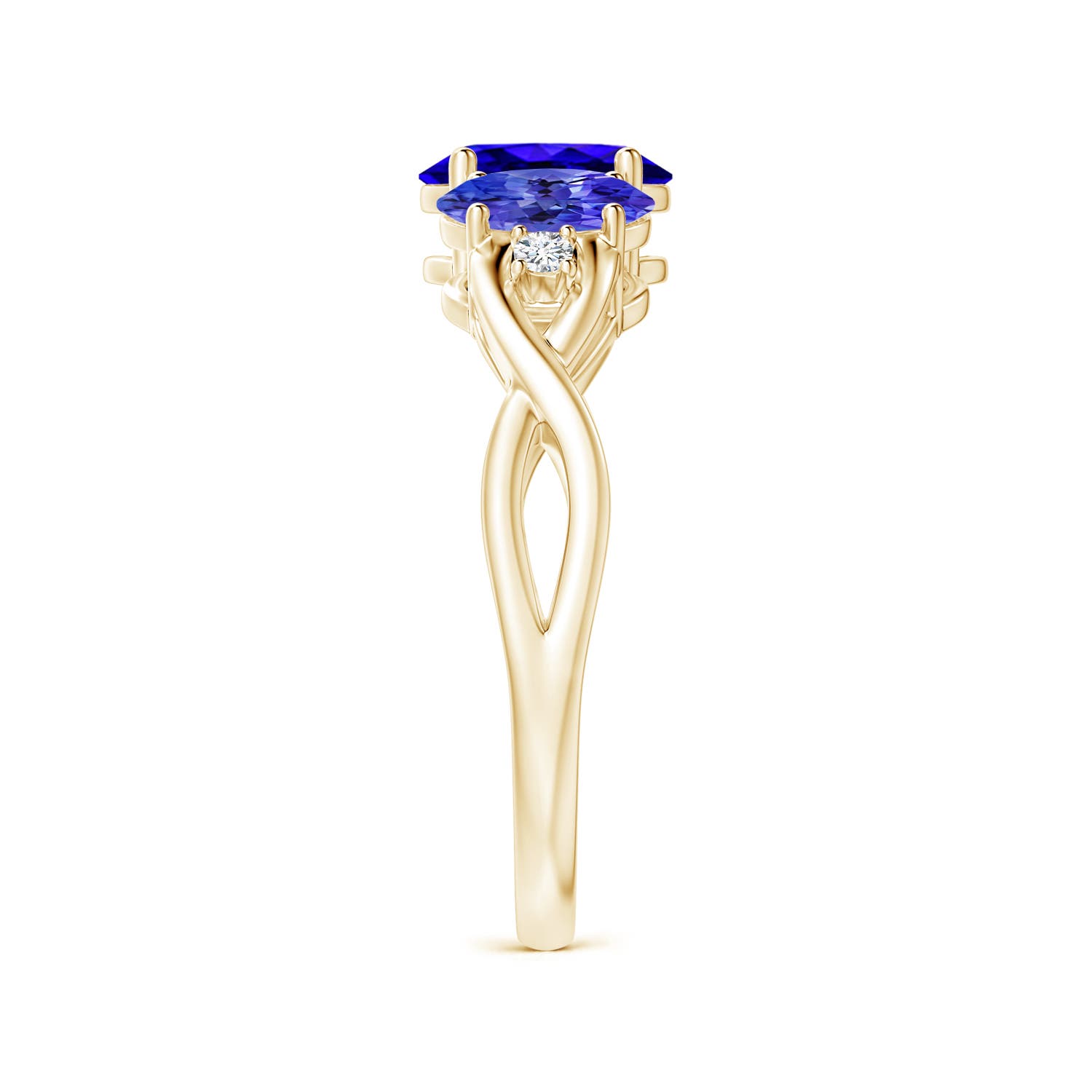 AAAA - Tanzanite / 1.74 CT / 14 KT Yellow Gold