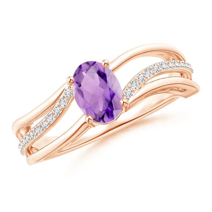 A - Amethyst / 0.83 CT / 14 KT Rose Gold