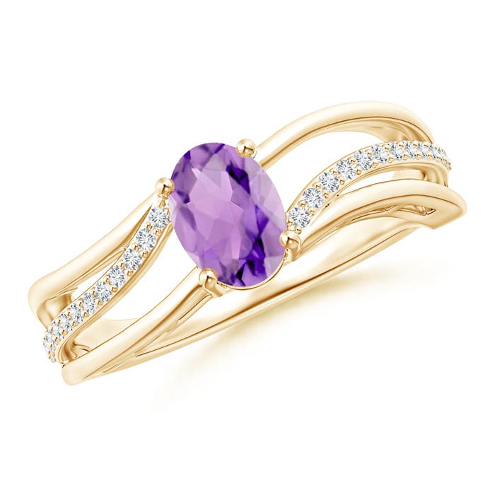 A - Amethyst / 0.83 CT / 14 KT Yellow Gold