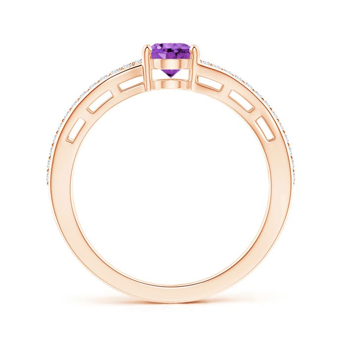 AA - Amethyst / 0.83 CT / 14 KT Rose Gold