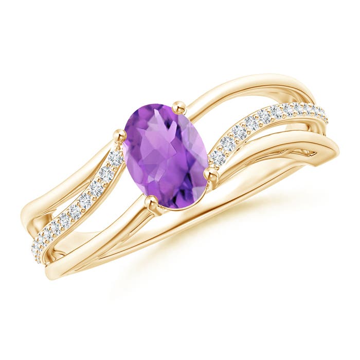 AA - Amethyst / 0.83 CT / 14 KT Yellow Gold