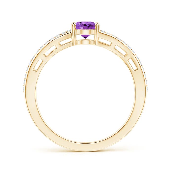 AA - Amethyst / 0.83 CT / 14 KT Yellow Gold