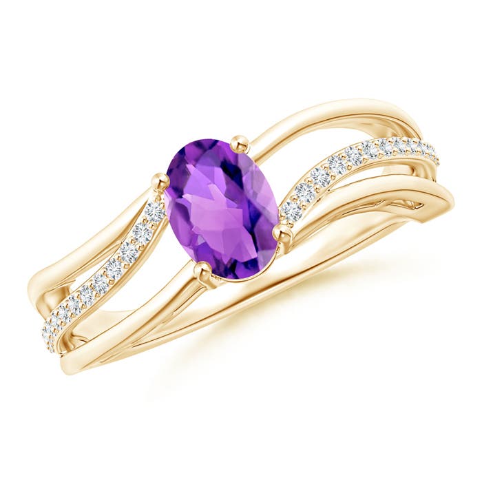 AAA - Amethyst / 0.83 CT / 14 KT Yellow Gold