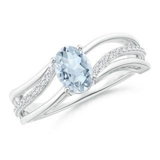 Oval A Aquamarine