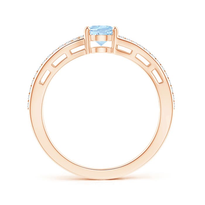 AA - Aquamarine / 0.73 CT / 14 KT Rose Gold