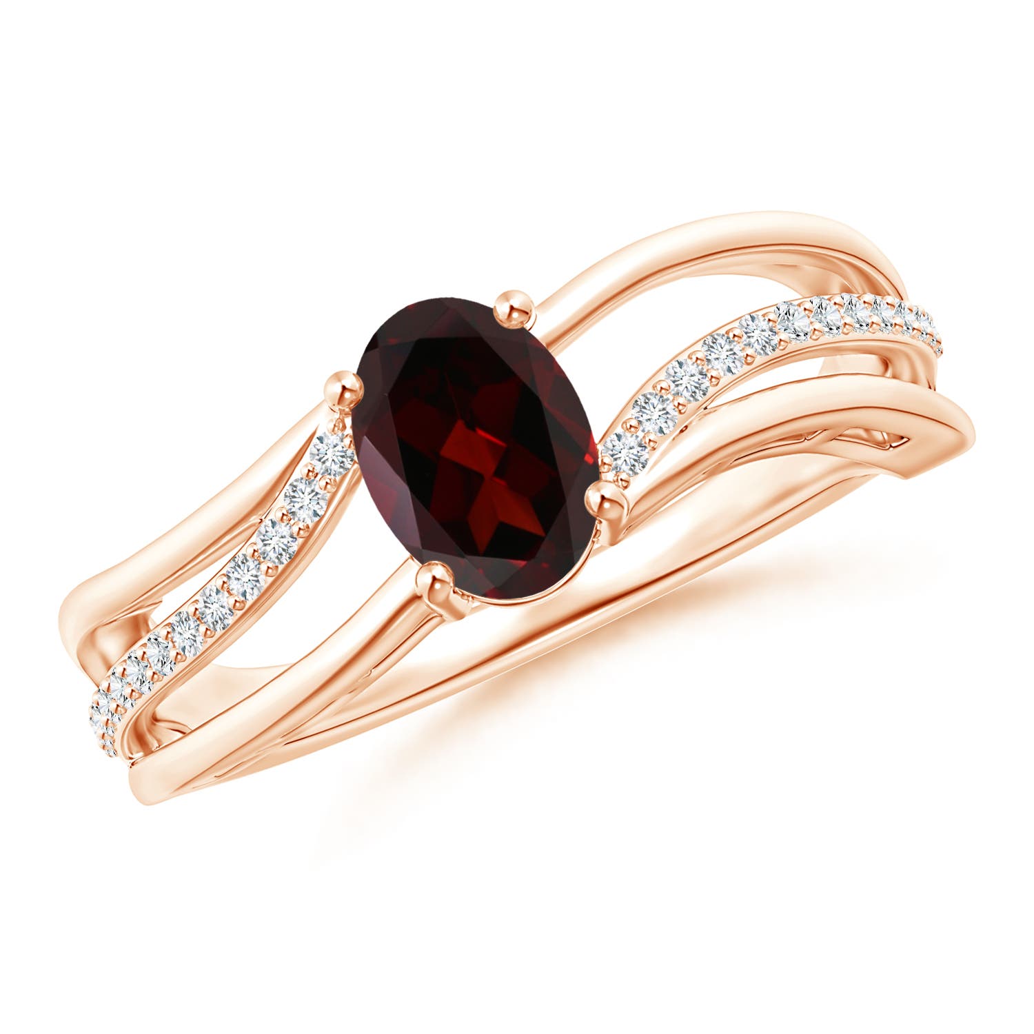 A - Garnet / 1.03 CT / 14 KT Rose Gold