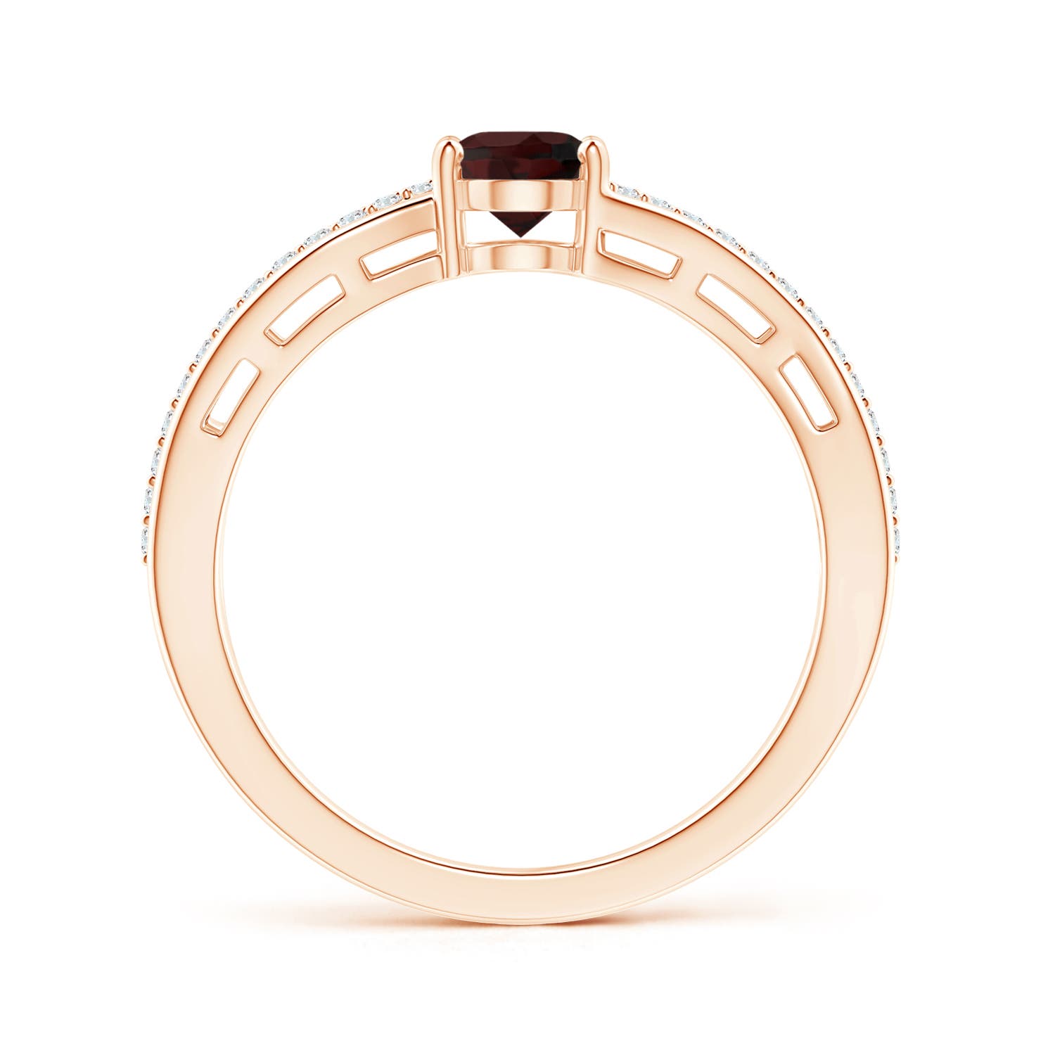 A - Garnet / 1.03 CT / 14 KT Rose Gold