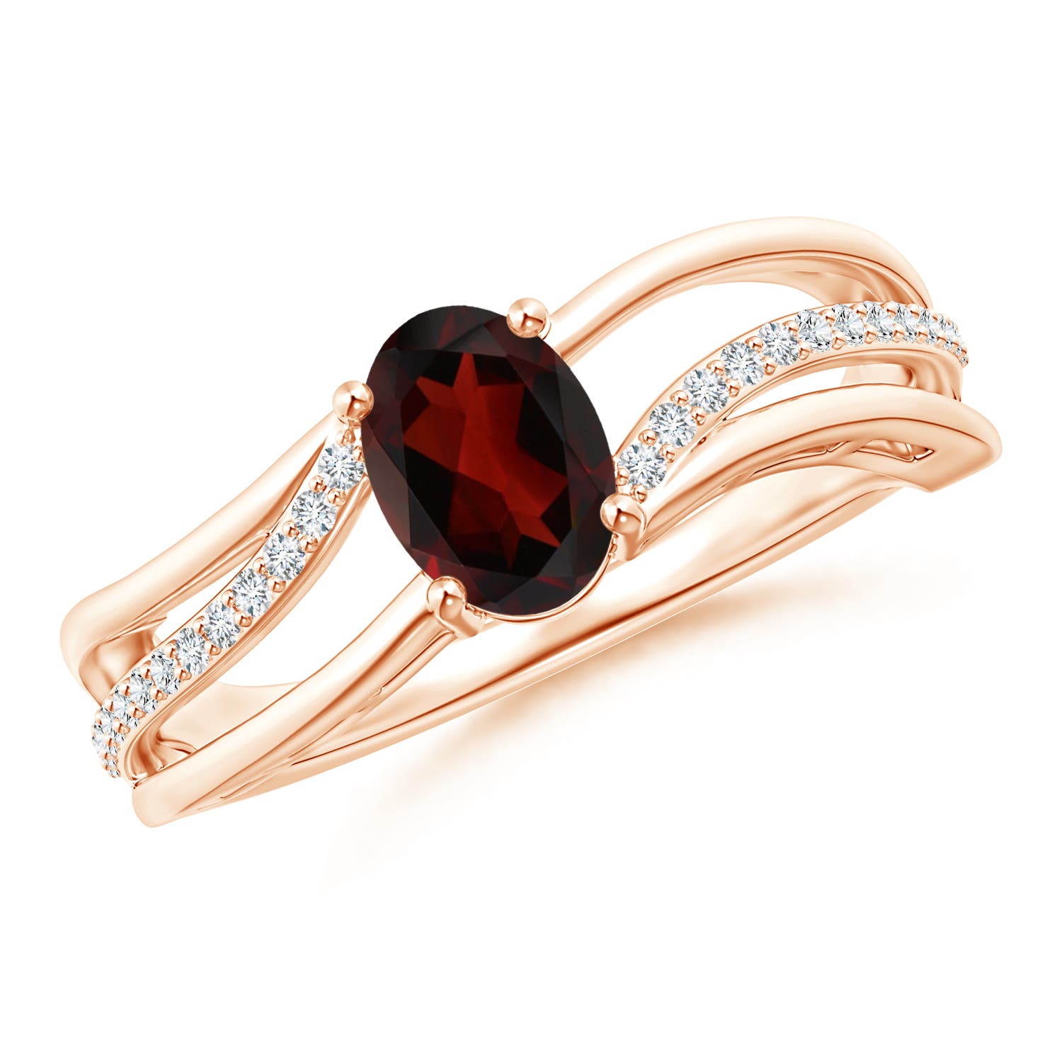 AA - Garnet / 1.03 CT / 14 KT Rose Gold