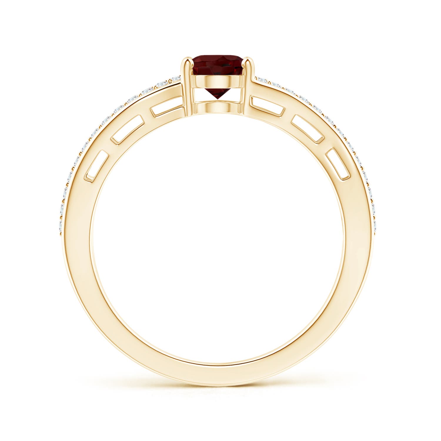 AAA - Garnet / 1.03 CT / 14 KT Yellow Gold