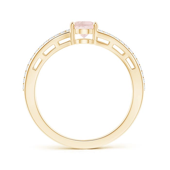 A - Morganite / 0.83 CT / 14 KT Yellow Gold