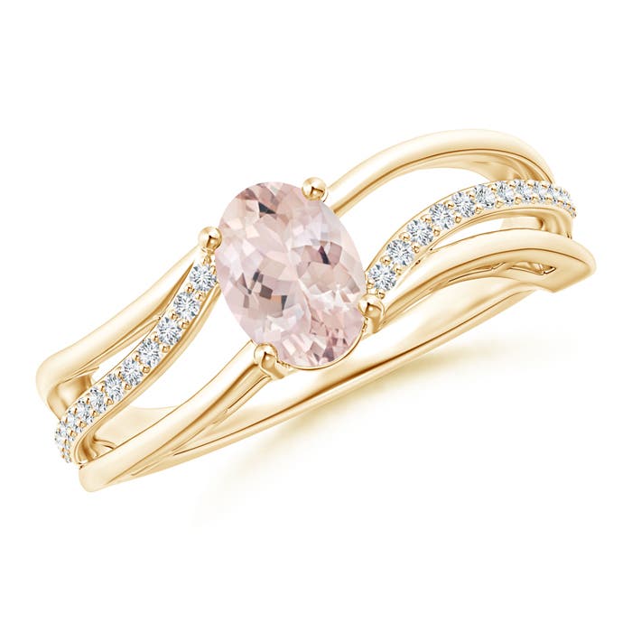 AA - Morganite / 0.83 CT / 14 KT Yellow Gold