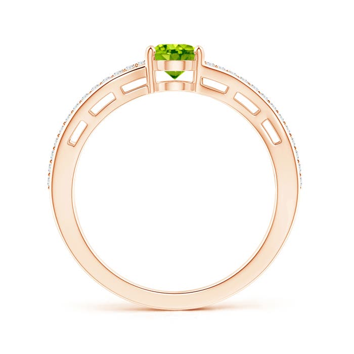 AAA - Peridot / 0.98 CT / 14 KT Rose Gold