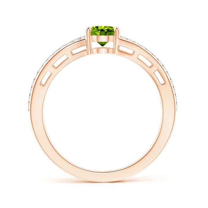 AAAA - Peridot / 0.98 CT / 14 KT Rose Gold