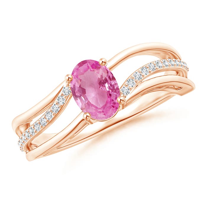 AA - Pink Sapphire / 0.98 CT / 14 KT Rose Gold