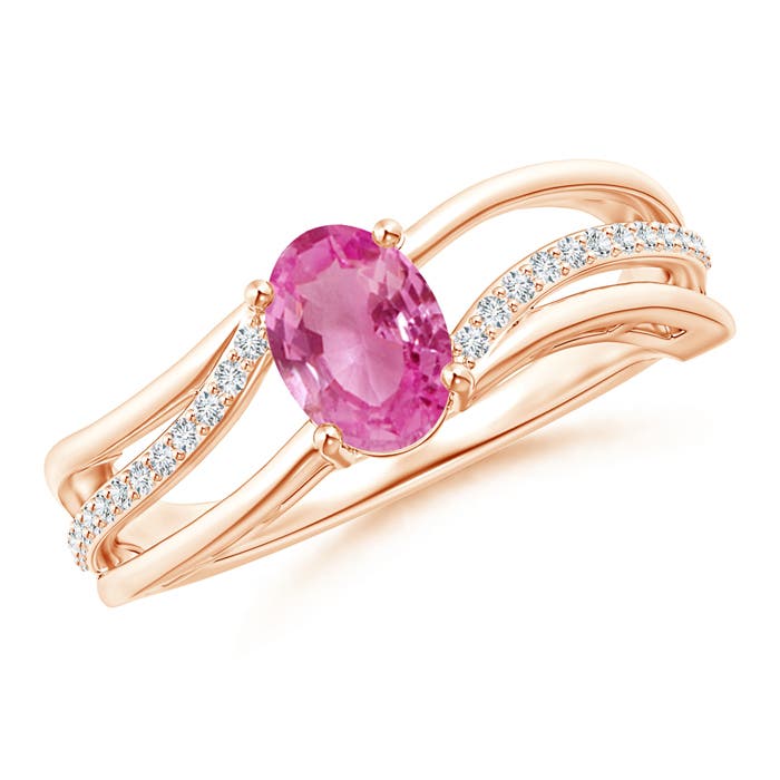 AAA - Pink Sapphire / 0.98 CT / 14 KT Rose Gold