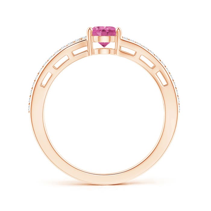 AAA - Pink Sapphire / 0.98 CT / 14 KT Rose Gold