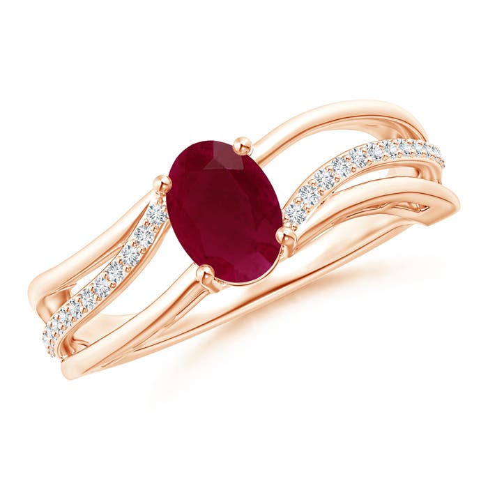 A - Ruby / 1.13 CT / 14 KT Rose Gold